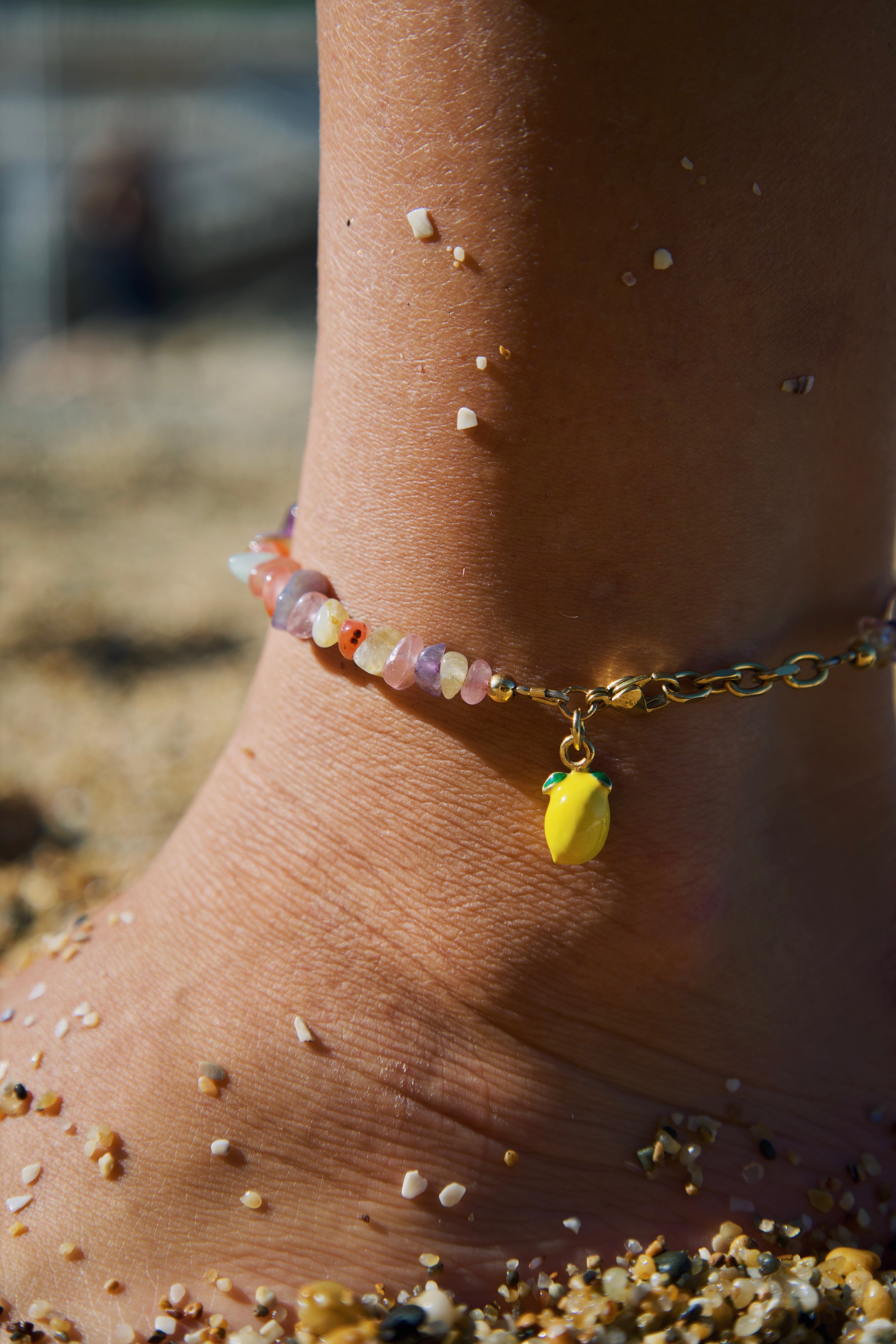 Bracelet de cheville Pastel