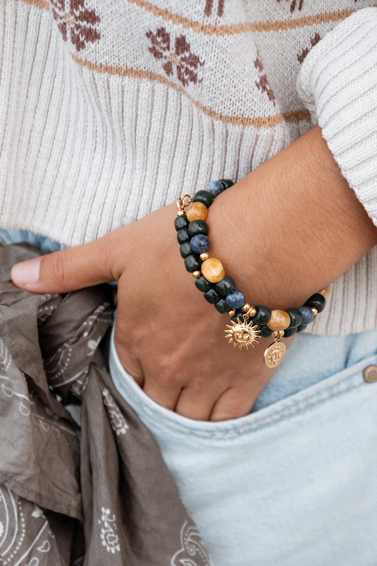 Bracelet Noé vert